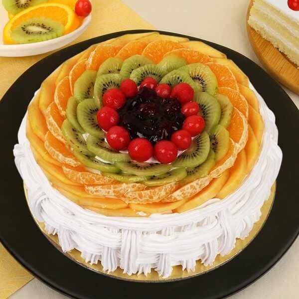 Pineapple And Fruits Cake