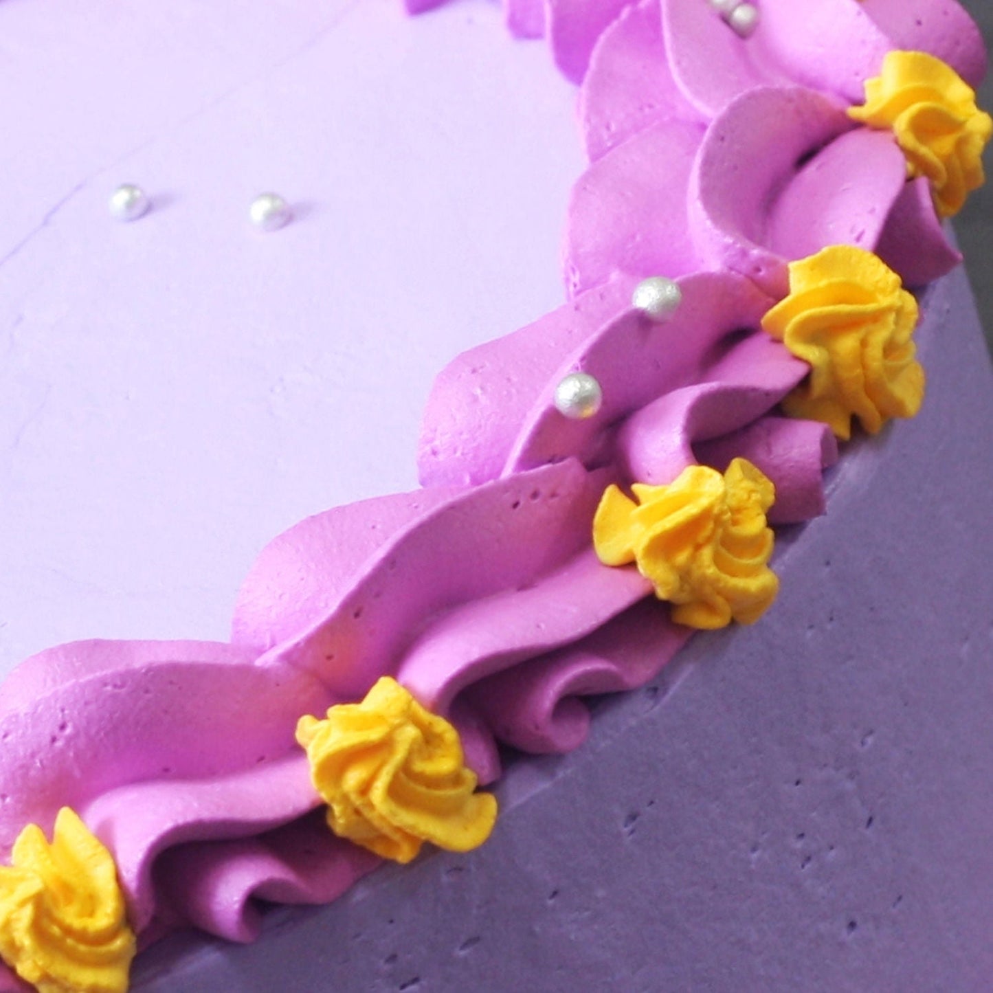 Purple Cream Vanilla Cake