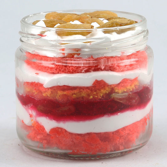 Red Velvet And Raisin Cake Jar