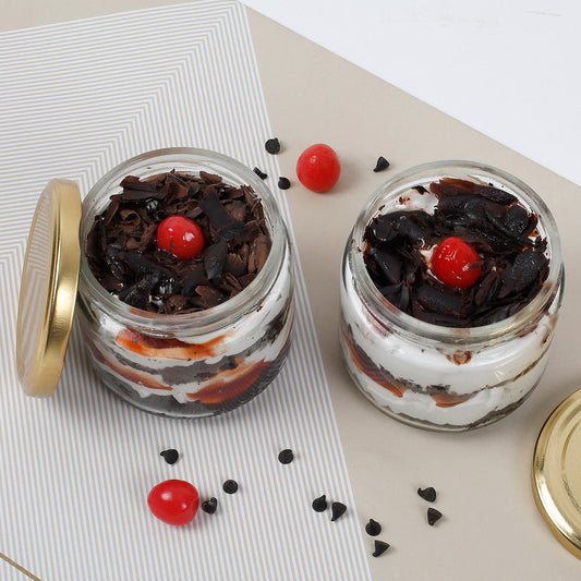 Set of 2 Sizzling Black Forest Jar Cake