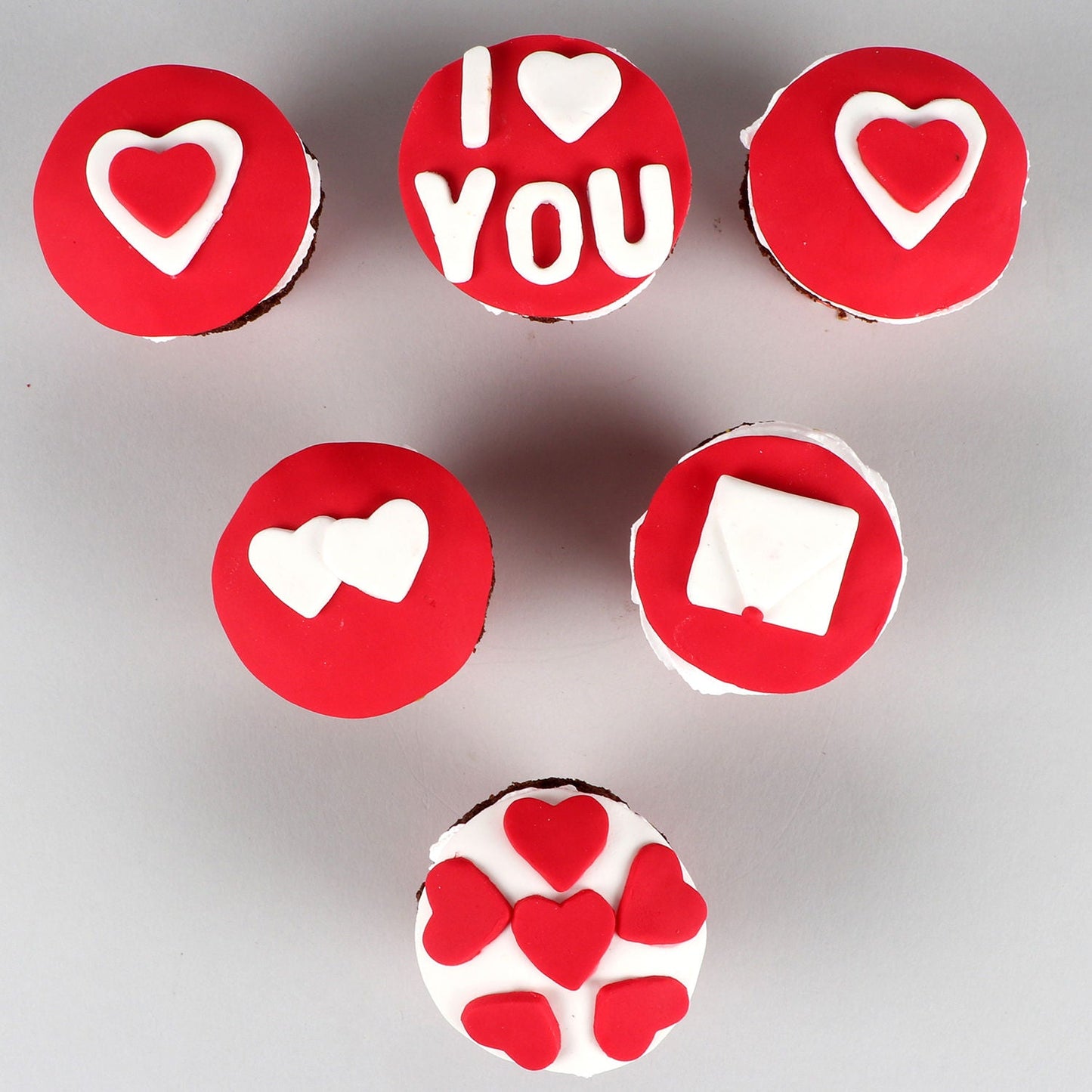 Valentine Hearts Chocolate Cup Cakes