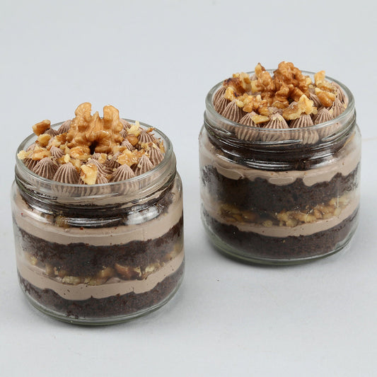 Yummy Choco Walnut Cake Jar