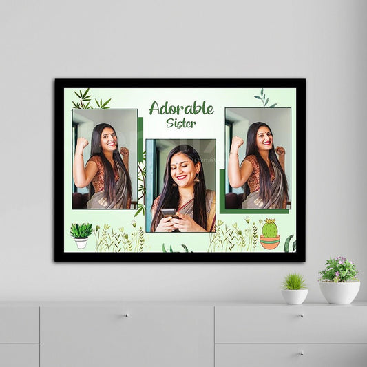 Adorable Sister Personalised Moments Frame