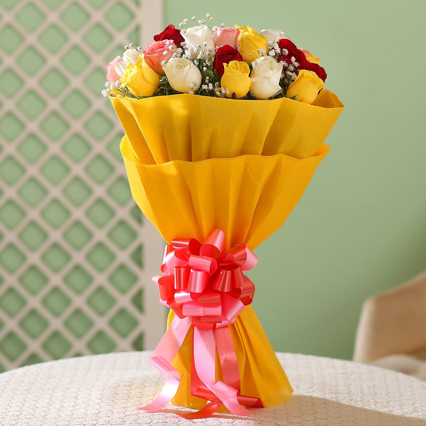 Colourful Mixed Roses Bouquet