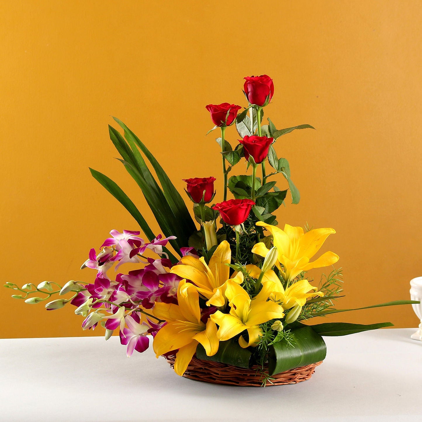Colourful Blooms Basket