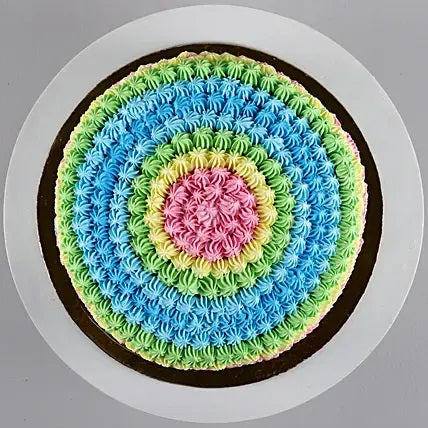 Colorful Cream Pineapple Cake