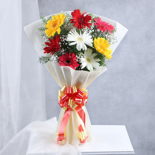 Spring Time Bouquet N Black Forest Cake Combo