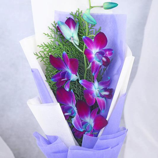 Enchanted Blue Orchid Bouquet