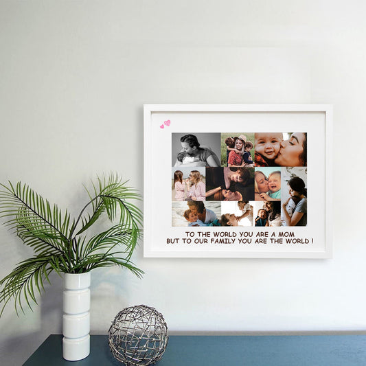 Mum is My World Personalised Frame