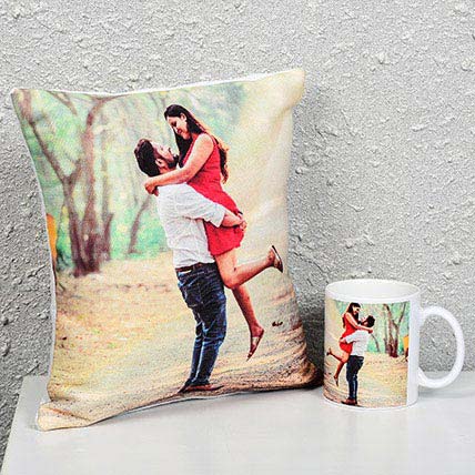 Personalised Cushion & Mug Love Combo