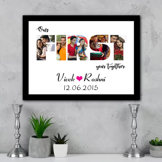 Personalised First Year Love Photo Frame