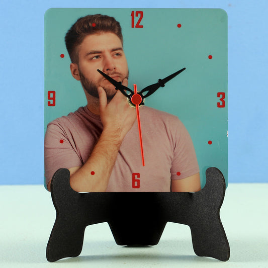 Personalised Table Clock For Him