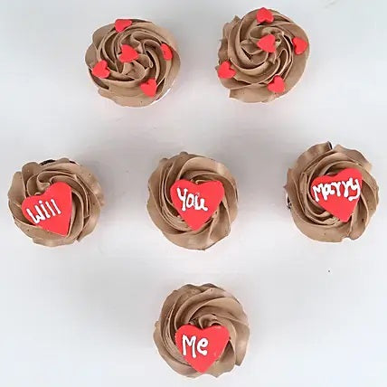 Propose Special Chocolate Cup Cake
