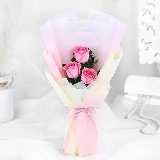 Aqua Pink Roses Rosy Blooms