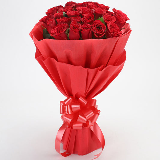 Romantic Red Roses Bouquet
