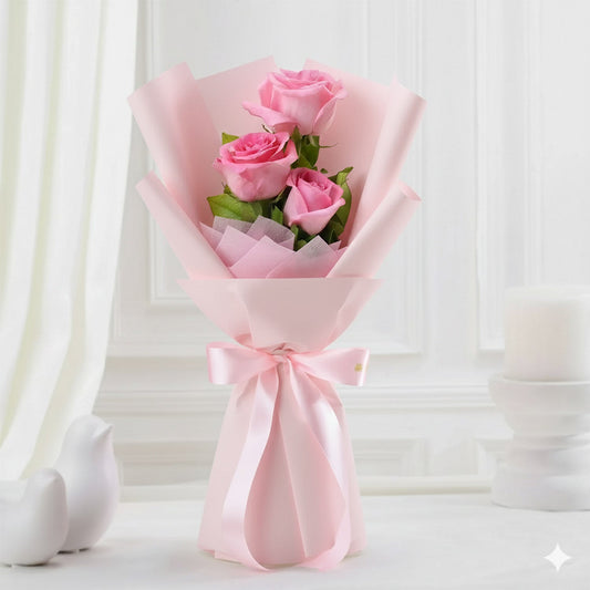 Romantic Pink Rose Arrangement