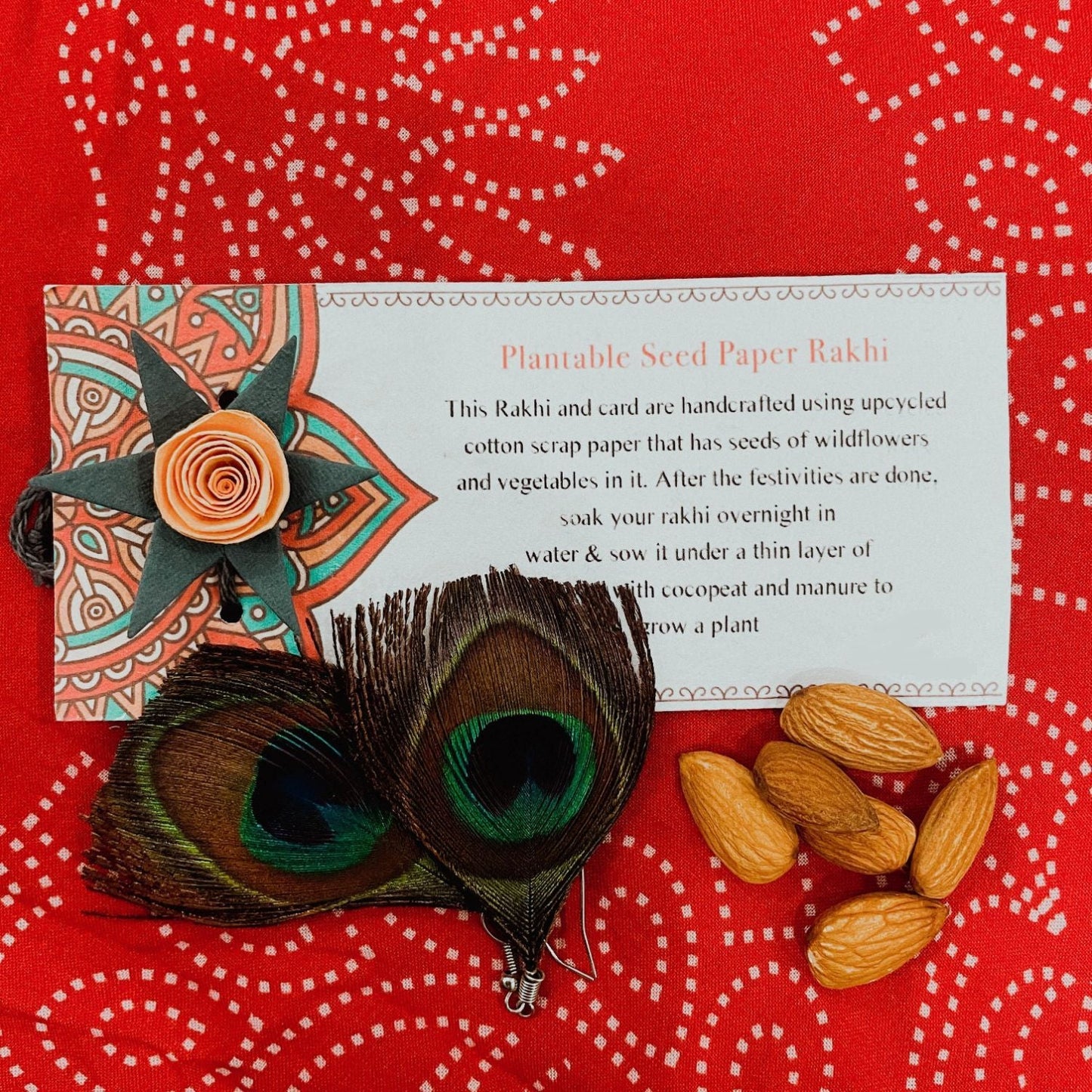 Rose Shaped Plantable Rakhi