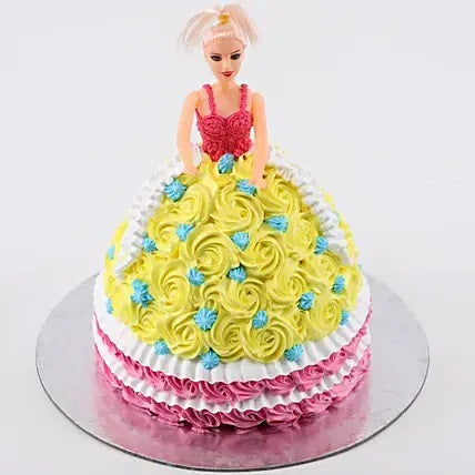 Rosy Barbie Cake Vanilla