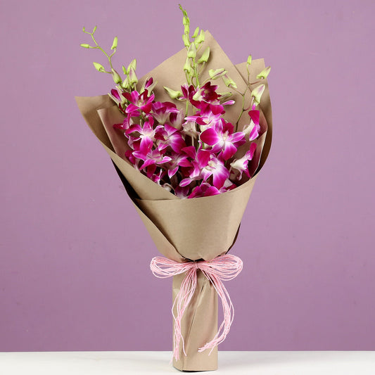 Royal Purple Orchids Bunch