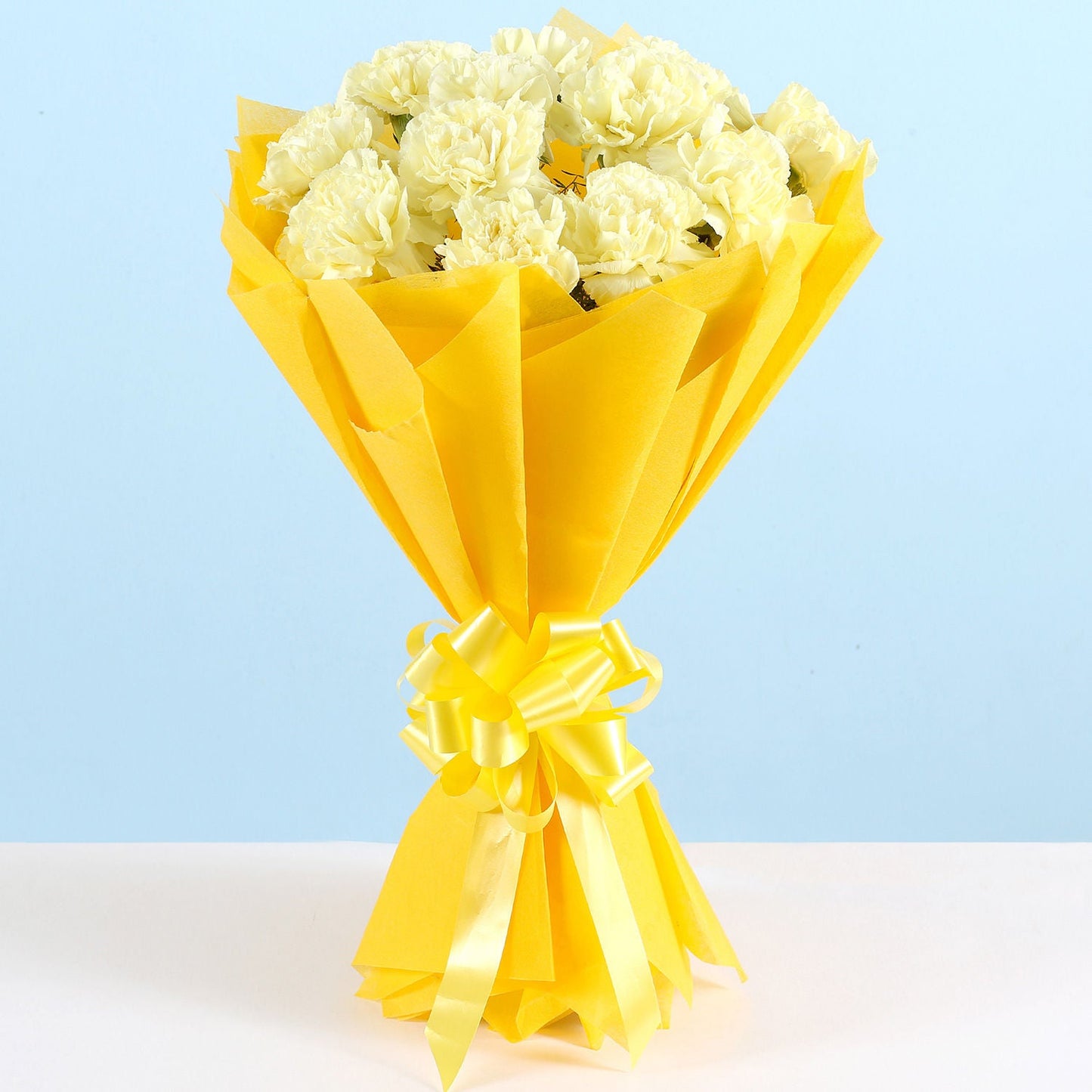 Sunshine Love Yellow Carnations