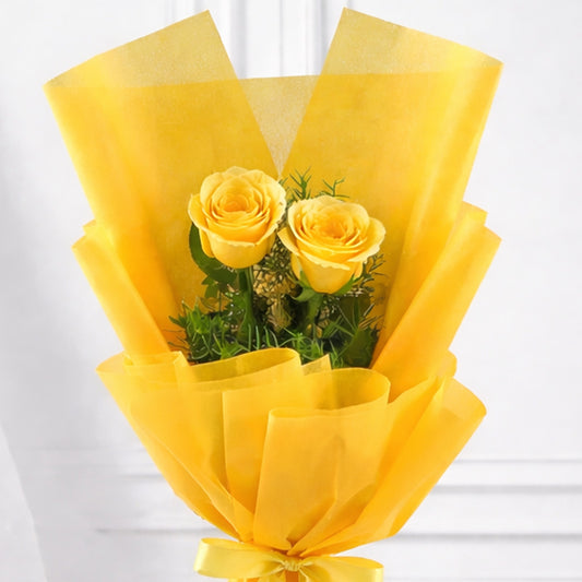 Ever Yellow Rose Duo Bouquet