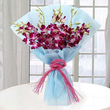 Beautiful Purple Orchids Bouquet