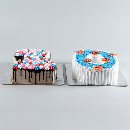 10 Number Choco Pineapple Cake