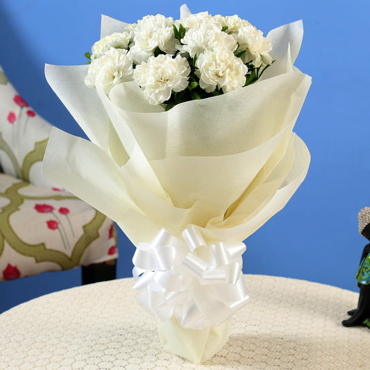 White Carnations Bouquet