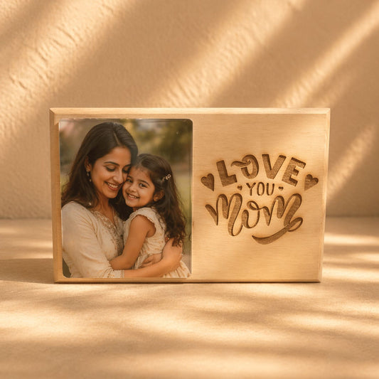 Custom Photo Engraved Acrylic Plaque for Mom