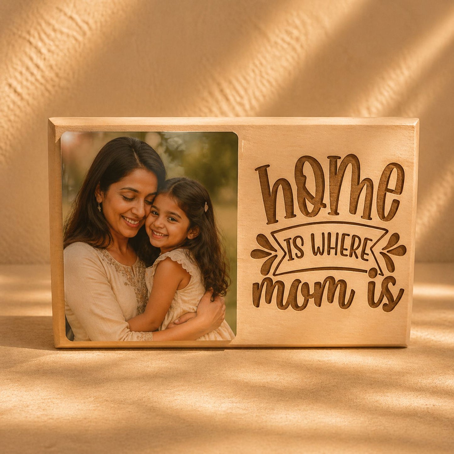 Custom Engraved Photo Frame Plaque for Mom