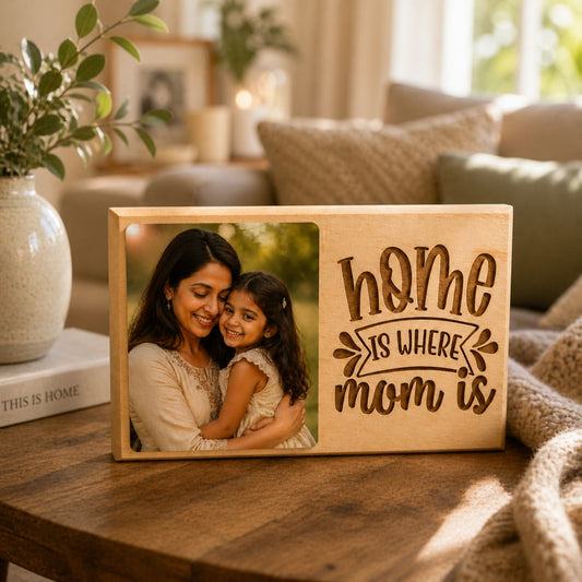 Custom Engraved Photo Frame Plaque for Mom
