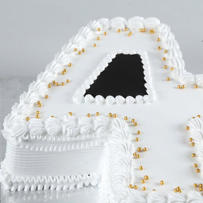 4 Number Black Forest Cake