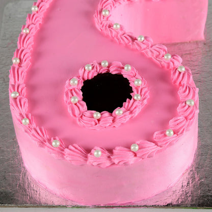 6 Number Chocolate Cake