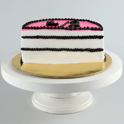 Black Forest Cream Half Cake