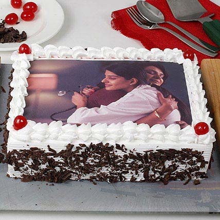Black Forest Photo Cake for Mom