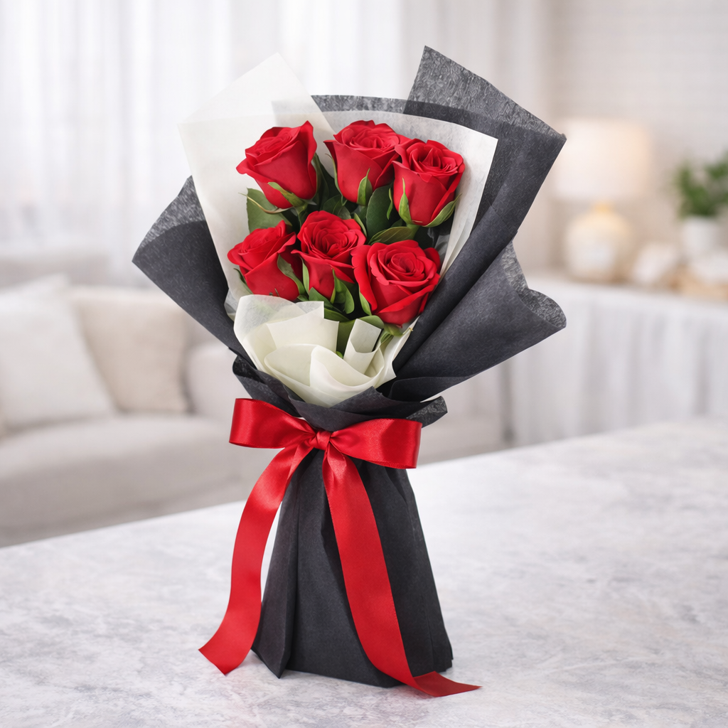 Lovely Red Rose Bouquet