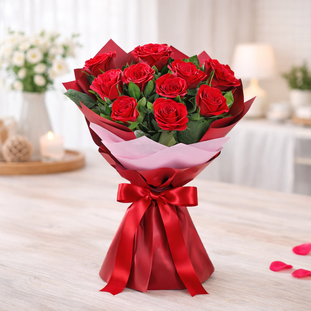 Mesmerising Red Roses Bouquet