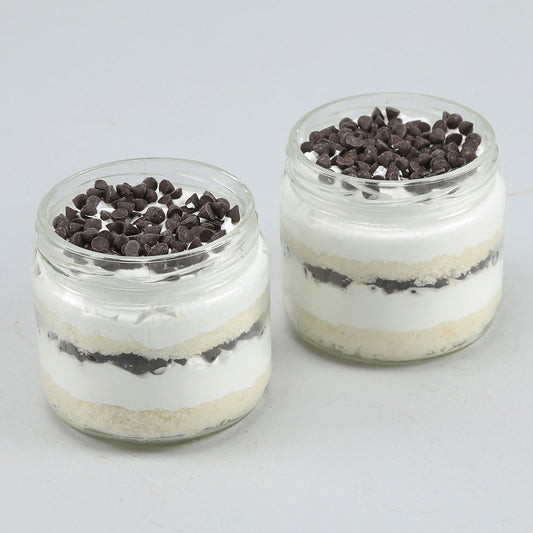 Choco Vanilla Cream Cake Jar