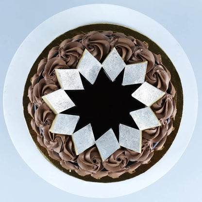 Chocolate Cream Cake With Kaju Katli