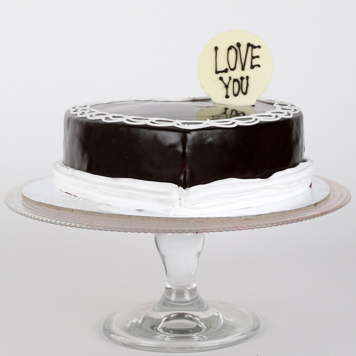 Classic Heart Shaped Chocolate Cake