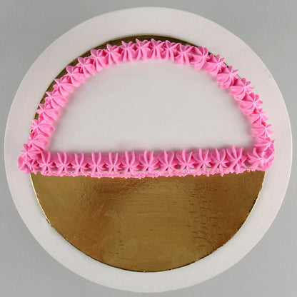 Cute Hearts Half Cake