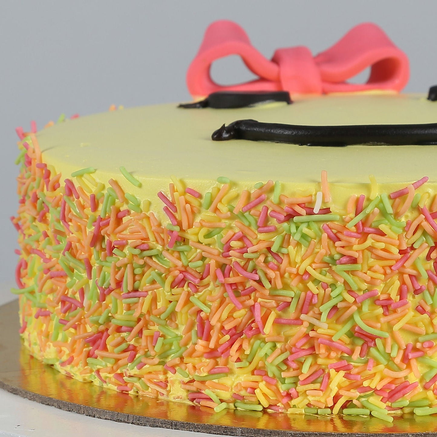 Cute Winking Emoji Butter Scotch Cake