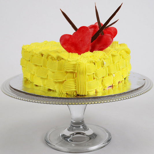 Decorated Hearts Cake