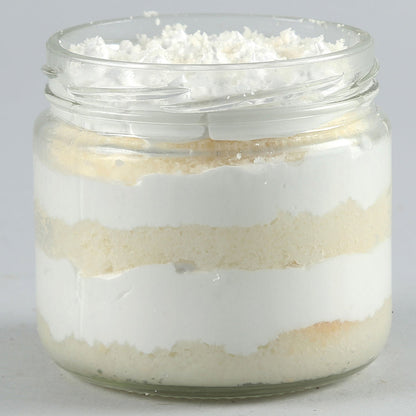 Elegant Vanilla Cream Cake Jar