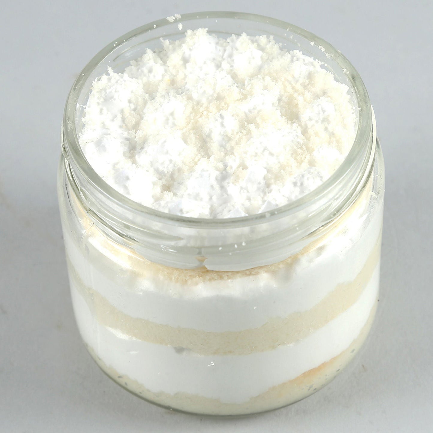 Elegant Vanilla Cream Cake Jar