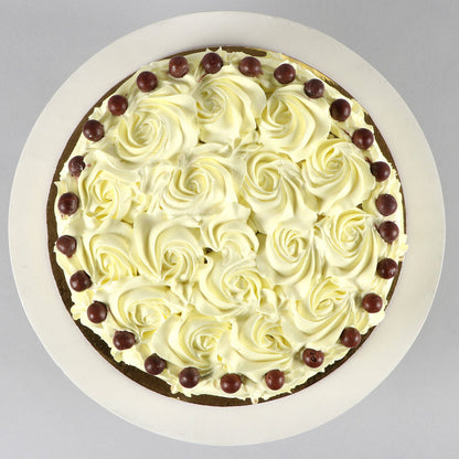 Floral Pretty Butterscotch Cake