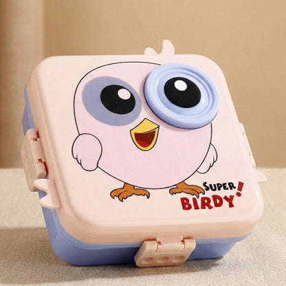Peach Super Birdy 2 Layer Kids Lunch Box