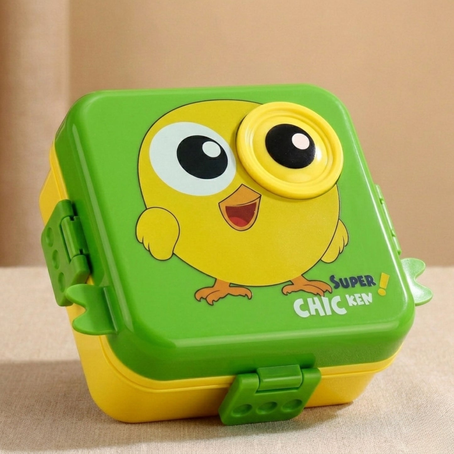 Green Super Birdy 2 Layer Kids Lunch Box