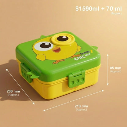 Green Super Birdy 2 Layer Kids Lunch Box