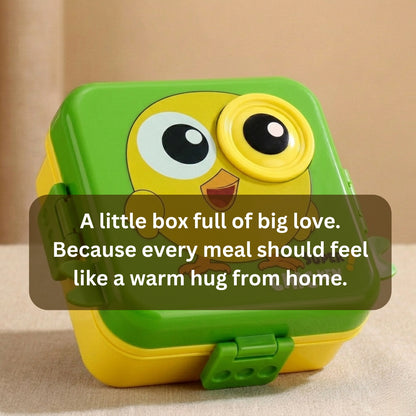 Green Super Birdy 2 Layer Kids Lunch Box